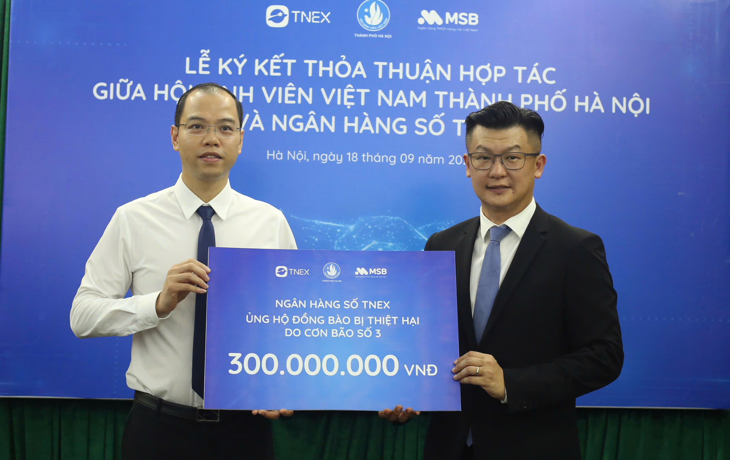 Đồng hành, hỗ trợ sinh viên Thủ đô bị thiệt hại sau cơn bão số 3